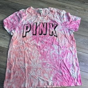 PINK tie dye short sleeve